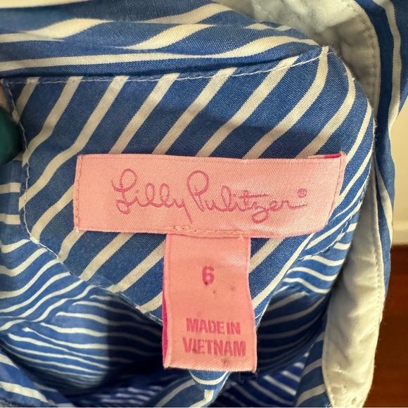 Lilly Pulitzer Jonni Button Front Ruffle Shirt - Picture 13 of 13